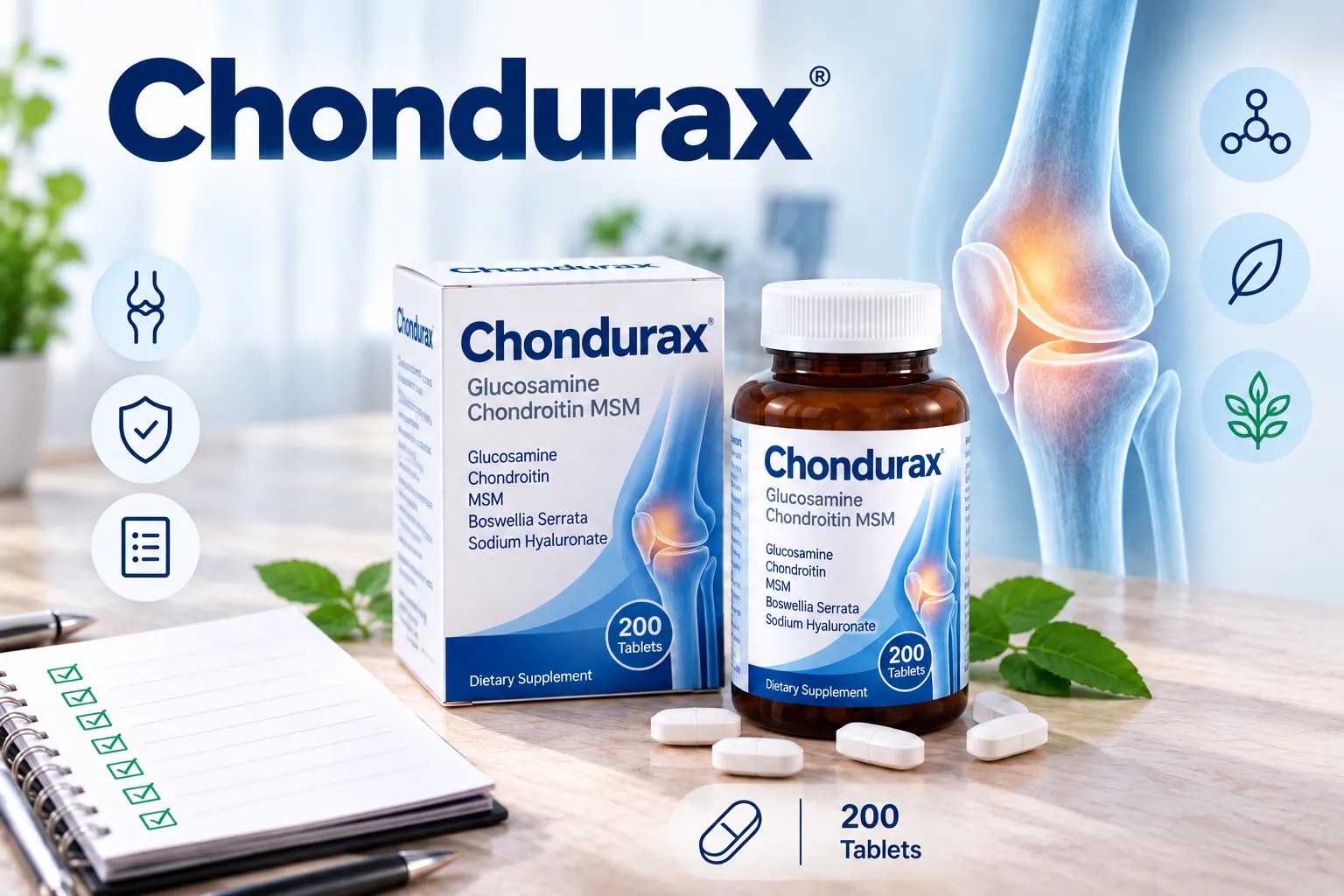 Chondurax 200 таблеток — інструкція із застосування українською мовою